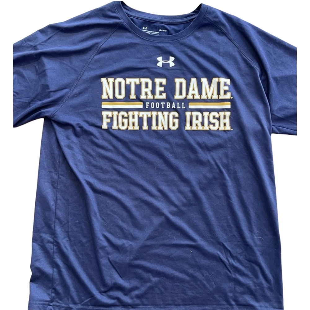 UNDER ARMOUR Notre Dame Fighting Irish Navy Blue Performance Size Large